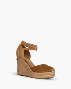 Espadrille Avec Compensée Bergi Camel marque Corina REF M4298