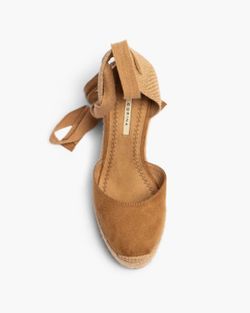 Espadrille Avec Compensée Bergi Camel marque Corina REF M4298