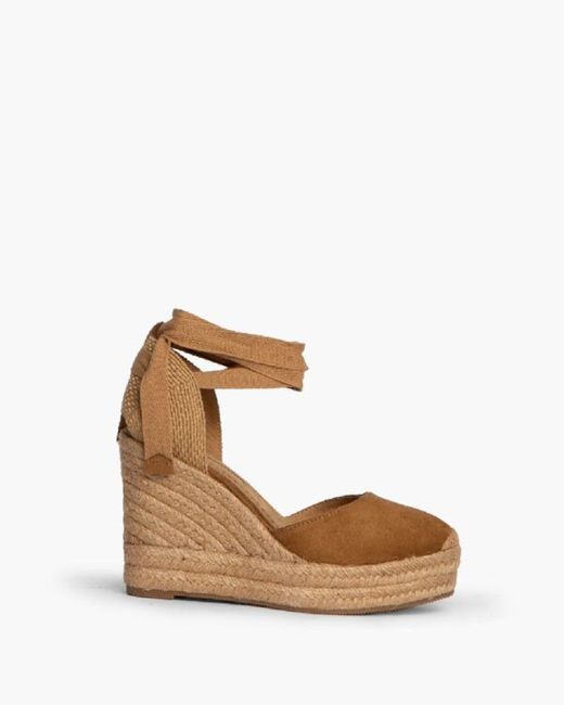 Espadrille Avec Compensée Bergi Camel marque Corina REF M4298