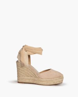 Espadrilla con zeppa naturale Bergi marca Corina RIF M5388