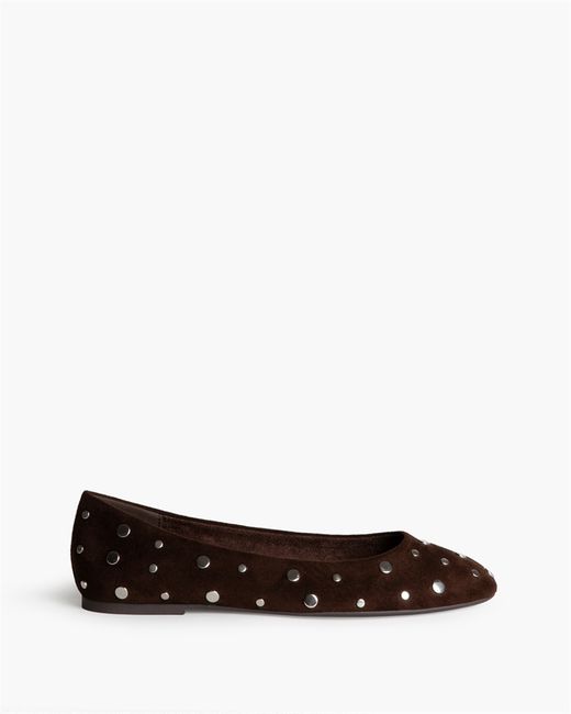 Bailarina Mary Jane Cafe Con Tachas marca Corina REF. M6564