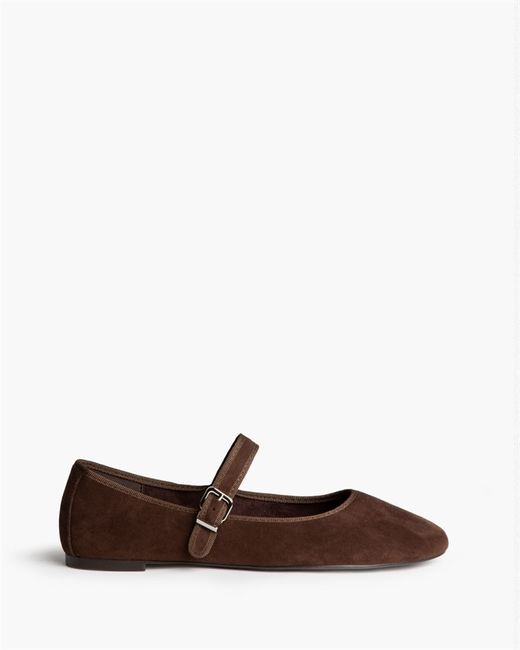 Bailarina Plana con Hebilla Café marca Corina REF. M6570