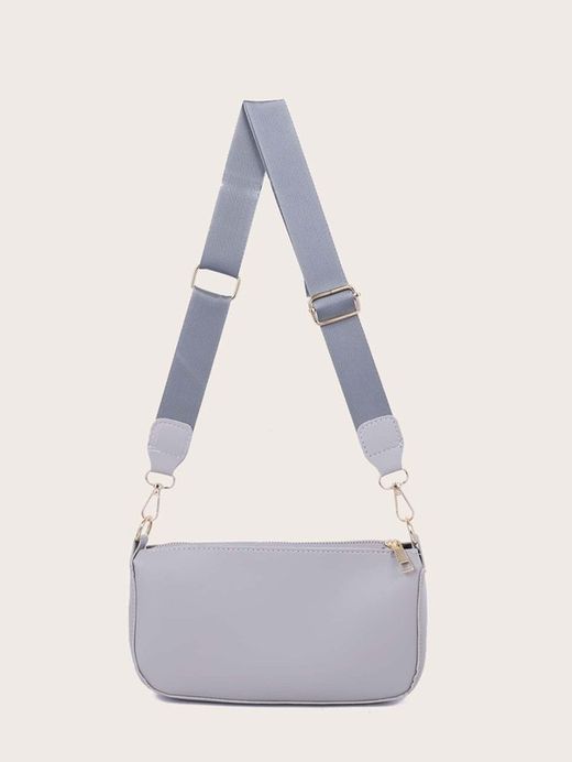 Bolso Bandolera 3 Piezas Gris