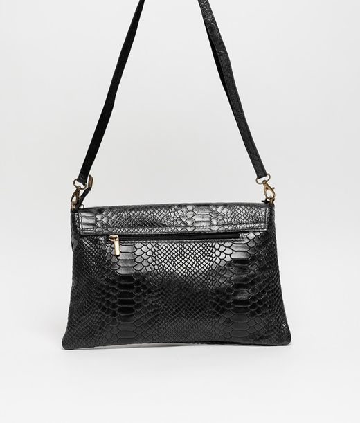 Sac à bandoulière en cuir noir