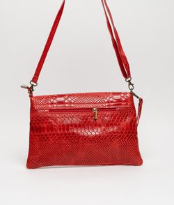 Bolso Bandolera de Piel Rojo