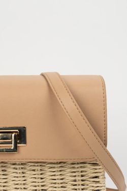 Bolsa Crossbody Lydia Camel Bege
