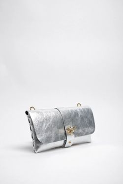 Bolso Bandolera Mini Abeja Plata