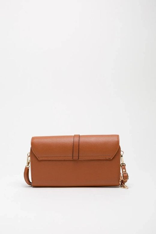 Bolso Bandolera Tipo Monedero Camel