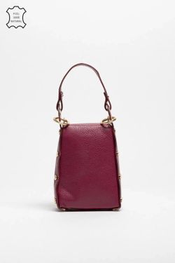 Bolso De Bandolera Y Mano Abeja Burdeos