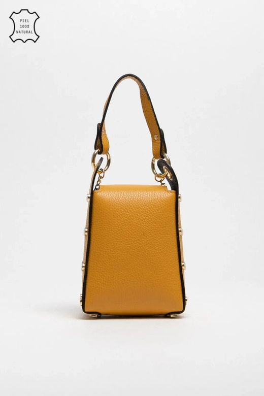 Sac bandoulière et main Abeille moutarde