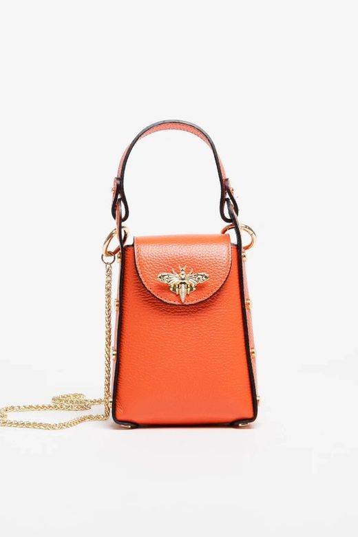 Bolso De Bandolera Y Mano Abeja Naranja