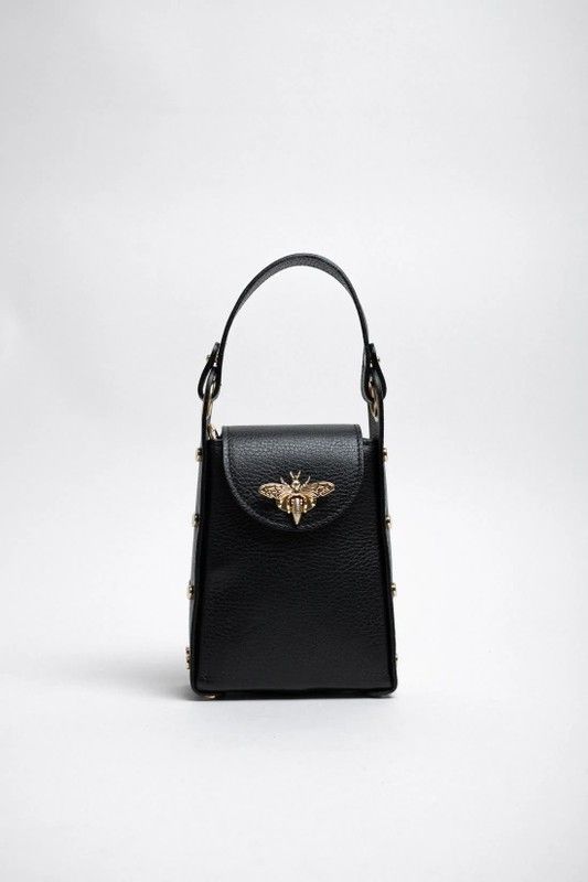 Bolso De Bandolera Y Mano Abeja Negro
