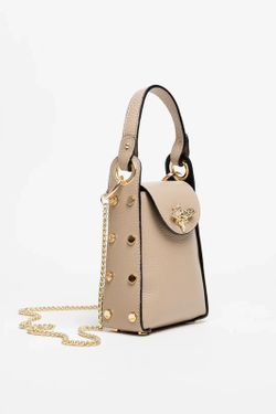 Bolso De Bandolera Y Mano Abeja Beige