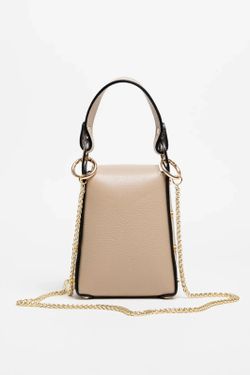 Bolso De Bandolera Y Mano Abeja Beige