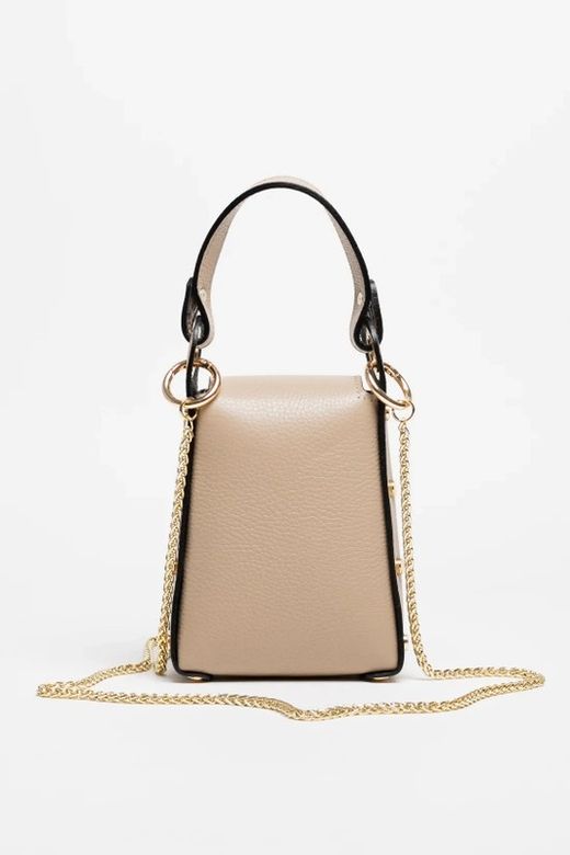 Bolso De Bandolera Y Mano Abeja Beige