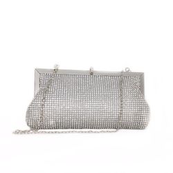 Bolso De Fiesta Diamant Plateado