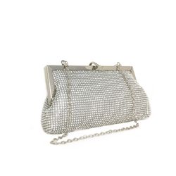 Bolso De Fiesta Diamant Plateado