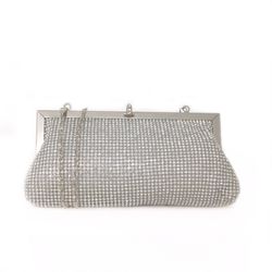 Bolso De Fiesta Diamant Plateado