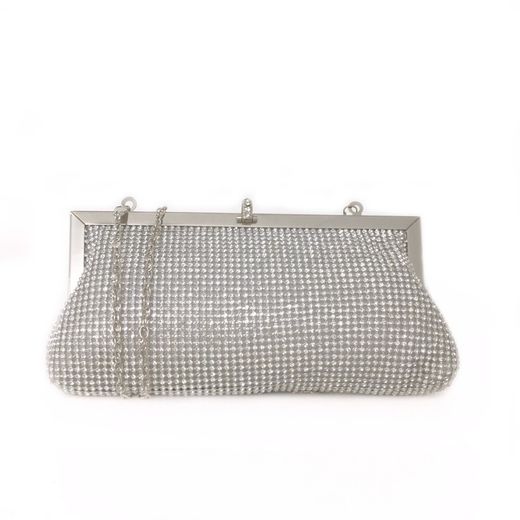 Bolso De Fiesta Diamant Plateado