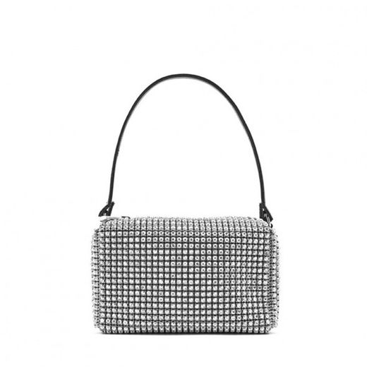 Bolso De Fiesta Glitter Plateado