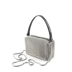 Bolso De Fiesta Glitter Plateado