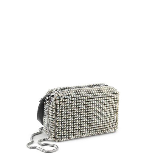 Bolso De Fiesta Glitter Plateado
