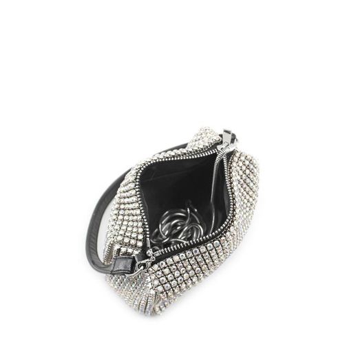 Bolso De Fiesta Glitter Plateado