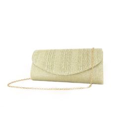 Bolso De Mano Con Cadena Oro