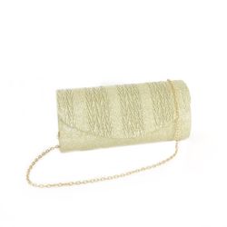 Bolso De Mano Con Cadena Oro