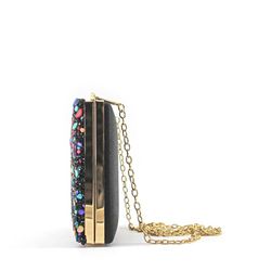 Bolso Fiesta Pedrería Multicolor - Negro