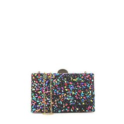 Bolso Fiesta Pedrería Multicolor - Negro