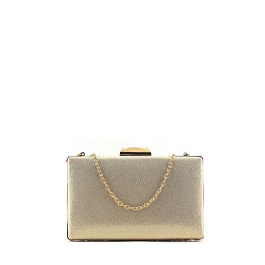 Bolso Fiesta Pedrería Multicolor - Oro