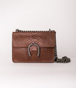 Borsa marrone scuro grigia