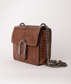 Borsa marrone scuro grigia