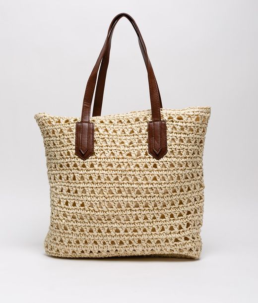 Borsa Leen Beige