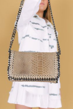 Borsa Stella Stampa Beige