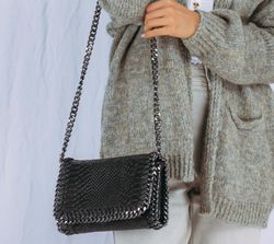 Borsa Stella Stampa Nera