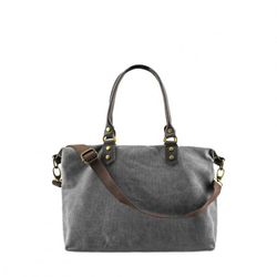 Bolso Tipo Saco De Lona Personalizable Gris
