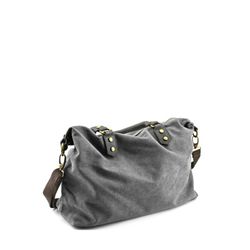 Bolso Tipo Saco De Lona Personalizable Gris
