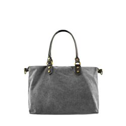Bolso Tipo Saco De Lona Personalizable Gris