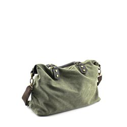 Bolso Tipo Saco De Lona Personalizable Verde Khaki