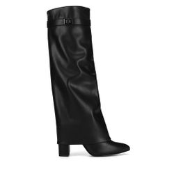 Bottes hautes de luxe pour femmes noires