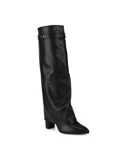 Bottes hautes de luxe pour femmes noires