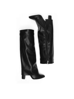 Bottes hautes de luxe pour femmes noires