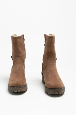 Bota Básica De Media Caña Khaki