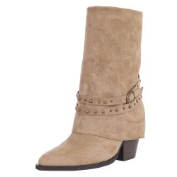 Bottes de cowboy cloutées kaki