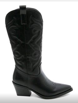 Bottes de cowboy noires pour femmes