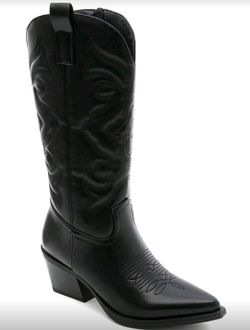 Bottes de cowboy noires pour femmes