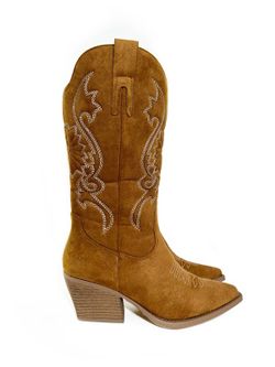 Bota Cowboy Tombi Camel