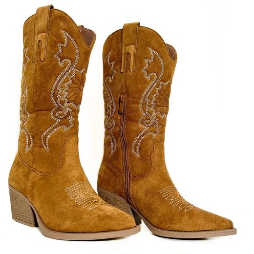 Bota Cowboy Tombi Camel